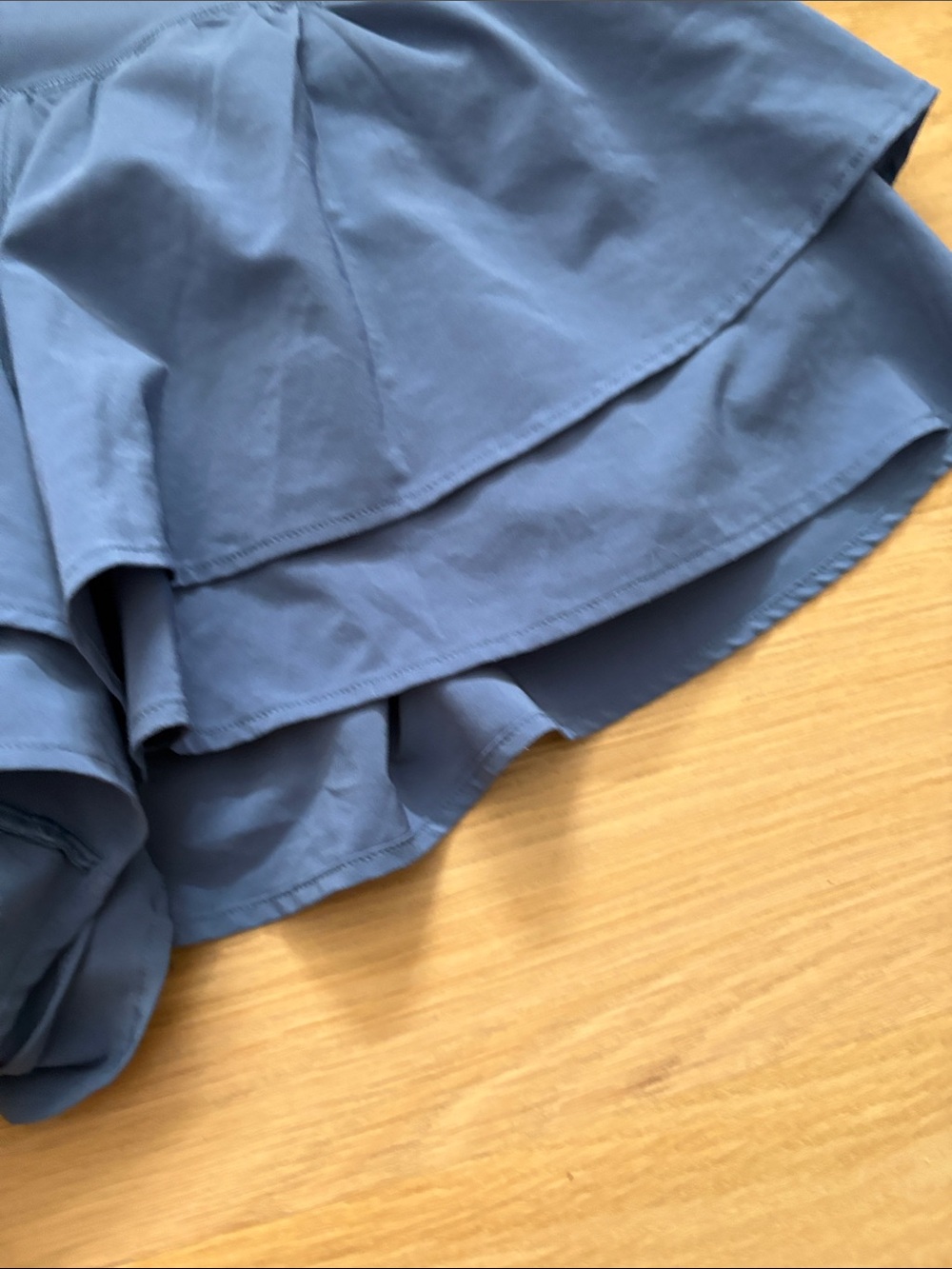 aerie Slate Blue Layered Ruffle Skort - Picture 6 of 7